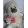 Brauns-Heitmann GmbH & Co.KG - DM - Plüschtier - Schaf creme mit Strickschal rosa gestreift - ca. 40 cm groß - Schlenker