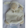 Baby Fehn - Schmusetuch - Schaf wollweiß mit Schnullerband gestreift - ca. 21 cm lang