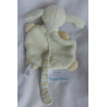 Baby Fehn - Schmusetuch - Schaf wollweiß mit Schnullerband gestreift - ca. 21 cm lang