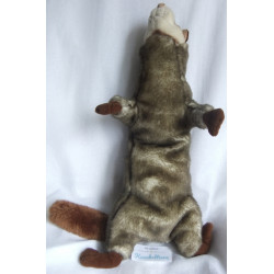 Ikea - Plüschtier - Brattby - Frettchen - grauweiß meliert, braun, beige - ca. 45 cm liegend -