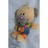 Depesche - Vintage Plüschtier - Pimboli Bär mit Pullover und Latzhose - ca. 23 cm groß - Schlenker