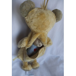 Depesche - Plüschtier Wärmflaschenbezug - Pimboli Bär - hellbraun - ca. 50 cm groß - Schlenker