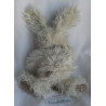 Bukowski Design - Plüschtier - Hase Baby Ernest- wollweiß, braun kariert - ca. 22 cm groß - Schlenker