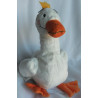 Ikea - Plüschtier - Ankig - Entchen Ente weiß, orange mit Krönchen gelb - ca. 45 cm groß - Schlenker