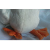 Ikea - Plüschtier - Ankig - Entchen Ente weiß, orange mit Krönchen gelb - ca. 45 cm groß - Schlenker