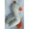 Ikea - Plüschtier - Ankig - Entchen Ente weiß, orange mit Krönchen gelb - ca. 45 cm groß - Schlenker