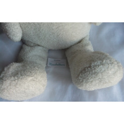 H&M Home - Plüschtier - Bär weiß mit rotem Herzchen - ca. 60 cm groß - Schlenker