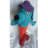 Ikea - Plüschtier - Sagoskatt 2021 - Meerjungfrau-Hund - blau, orange-rostbraun - ca. 35 cm groß