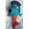 Ikea - Plüschtier - Sagoskatt 2021 - Meerjungfrau-Hund - blau, orange-rostbraun - ca. 35 cm groß