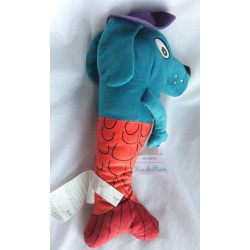 Ikea - Plüschtier - Sagoskatt 2021 - Meerjungfrau-Hund - blau, orange-rostbraun - ca. 35 cm groß