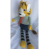 Depot - Plüschtier - For Little Only - Strick - Tiger mit Schlips - gelb, beige, blau, grau - ca. 56 cm groß - Schlenker