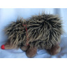 Sigikid - Plüschtier - Igel Ingo Isewitz braun, rot mit rotem Halstuch - ca. 43 cm groß - liegend