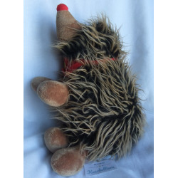 Sigikid - Plüschtier - Igel Ingo Isewitz braun, rot mit rotem Halstuch - ca. 43 cm groß - liegend