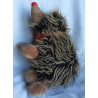 Sigikid - Plüschtier - Igel Ingo Isewitz braun, rot mit rotem Halstuch - ca. 43 cm groß - liegend
