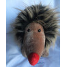 Sigikid - Plüschtier - Igel Ingo Isewitz braun, rot mit rotem Halstuch - ca. 43 cm groß - liegend
