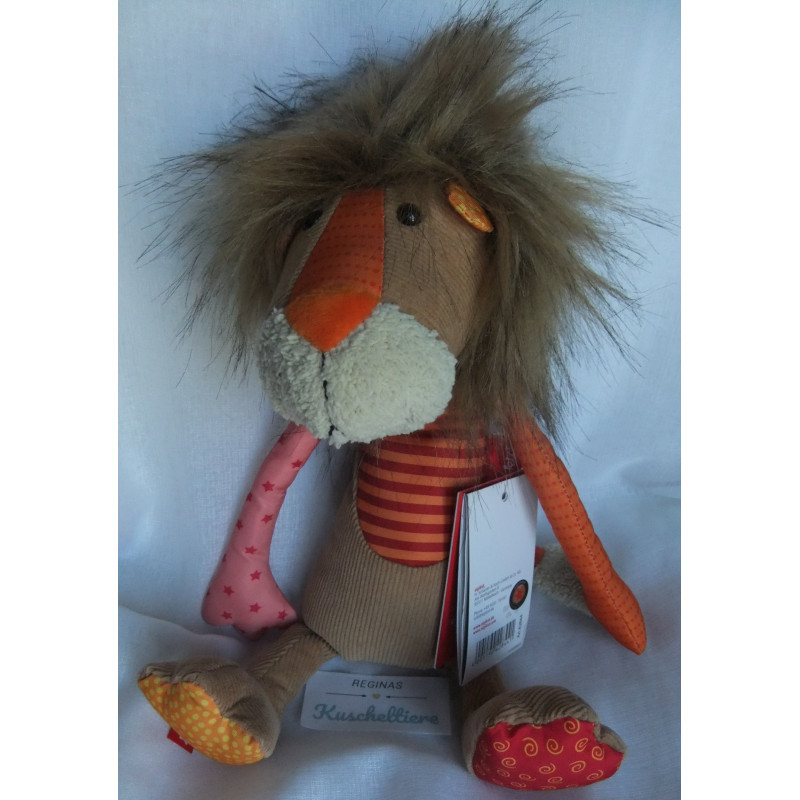 Sigikid - Kuscheltier Spieltier -Patchwork Sweety Löwe - ca. 32 cm groß - Schlenker