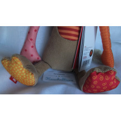Sigikid - Kuscheltier Spieltier -Patchwork Sweety Löwe - ca. 32 cm groß - Schlenker