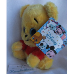 Nicotoy - Disney - Plüschtier - Winnie Pooh mit Glitzeraugen - ca. 15 cm groß - sitzend