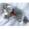 TCM - Tchibo - Plüschtier - Kindergarten der Tiere - Katze Mia von der Mäuseburg - ca. 20 cm hoch und ca. 30 cm lang - liegend