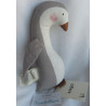Saga - Coppenhagen - Spieltier Greifling - Pinguin Kejser mit Knistergeräusch Flügel - grau, weiß - ca. 21 cm groß