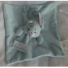 Kik - Care Bears  - Schmusetuch - Glücksbärchies mit Rasselgeräusch - hellblau, blau gestreift - ca. 28 cm x 28 cm groß