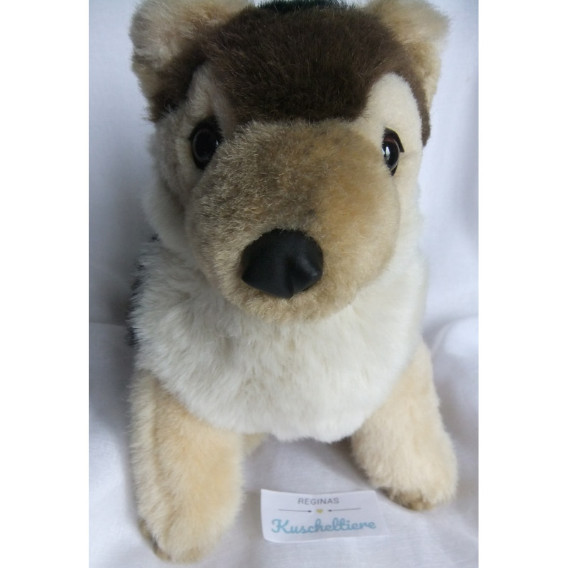 TCM - Tchibo - Plüschtier - Kindergarten der Tiere - Hund - Schäferhund-Welpe Felix Wuff - Brauntöne, schwarz