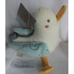 Fehn - Boutique Collection - DM - Spieltier - Möwe - beige, hellblau, gelb - ca. 24 cm hoch und ca. 16 cm lang