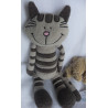 Zwei Plüschtiere - Inware GmbH Plüschtier Katze und G. Wurm KG Plüschtier Schlafbärchen