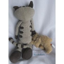 Zwei Plüschtiere - Inware GmbH Plüschtier Katze und G. Wurm KG Plüschtier Schlafbärchen