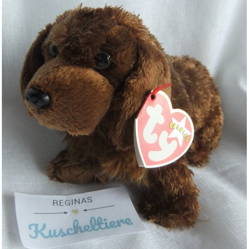 Ty - Plüschtier - Vintage - Hund - Seadog - braun - ca. 18 cm groß