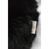 Ty - Plüschtier - Vintage - Hund - Poofie - schwarz, weiß mit kleiner roter Schleife auf dem Kopf - ca. 17 cm groß - lang