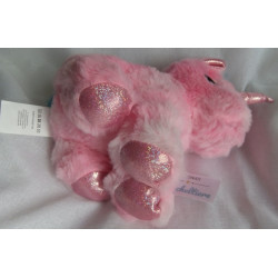 Rossmann - Plüschtier - Einhorn - rosa-weiß meliert, Regenbogenfarben - ca. 21 cm hoch und ca. 21 cm lang