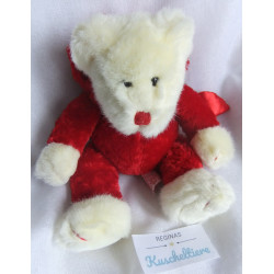 Russ Berrie - Plüschtier - Bär Eisbär Blaze im Teufelskostüm - weiß, rot - ca. 24 cm groß - Schlenker