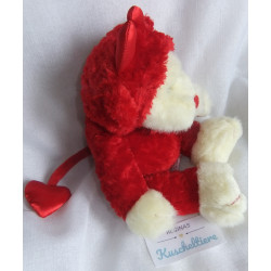 Russ Berrie - Plüschtier - Bär Eisbär Blaze im Teufelskostüm - weiß, rot - ca. 24 cm groß - Schlenker