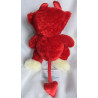 Russ Berrie - Plüschtier - Bär Eisbär Blaze im Teufelskostüm - weiß, rot - ca. 24 cm groß - Schlenker