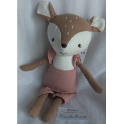 Fehn - Boutique Collection - DM - Spieltier - Reh - rosa, braun- - ca. 30 cm groß - Schlenker