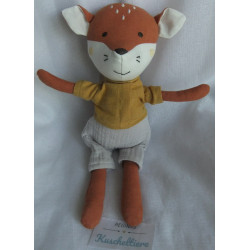 Fehn - Boutique Collection - DM - Spieltier - Fuchs - braun, senffarben, grau - ca. 30 cm groß - Schlenker