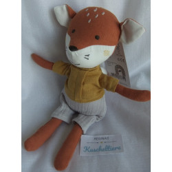 Fehn - Boutique Collection - DM - Spieltier - Fuchs - braun, senffarben, grau - ca. 30 cm groß - Schlenker