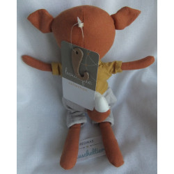 Fehn - Boutique Collection - DM - Spieltier - Fuchs - braun, senffarben, grau - ca. 30 cm groß - Schlenker
