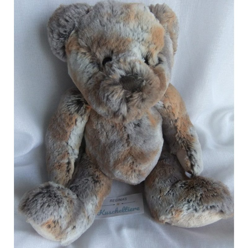 Kuschelwuschel Karstadt - Plüschtier - Bär - braun-grau meliert - ca. 35 cm groß - Schlenker