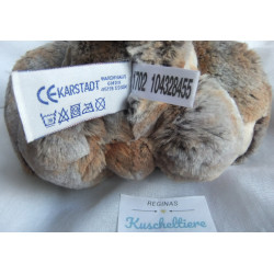 Kuschelwuschel Karstadt - Plüschtier - Bär - braun-grau meliert - ca. 35 cm groß - Schlenker