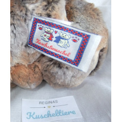 Kuschelwuschel Karstadt - Plüschtier - Bär - braun-grau meliert - ca. 35 cm groß - Schlenker