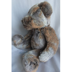 Kuschelwuschel Karstadt - Plüschtier - Bär - braun-grau meliert - ca. 35 cm groß - Schlenker