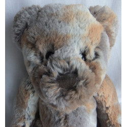 Kuschelwuschel Karstadt - Plüschtier - Bär - braun-grau meliert - ca. 35 cm groß - Schlenker