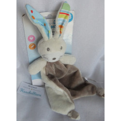 Baby Nova - Novatex GmbH - Schmusetuch Hase braun, creme - Knistergeräusch - ca. 22 cm lang