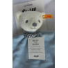 Steiff - Schmusetuch - Bär Knuffi hellblau, hellblau-weiß-dunkelblau mit Halstuch blau-weiß kariert- ca. 26 cm lang