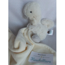 Jellycat - Schmusetuch - Gans mit Schnuffeltuch - weiß, grau und creme - 32 cm x 32 cm