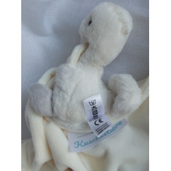 Jellycat - Schmusetuch - Gans mit Schnuffeltuch - weiß, grau und creme - 32 cm x 32 cm