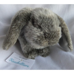 Nature Planet - Plüschtier - Hase - grau-weiß meliert - ca. 20 cm lang und ca. 13 cm hoch