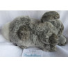 Nature Planet - Plüschtier - Hase - grau-weiß meliert - ca. 20 cm lang und ca. 13 cm hoch